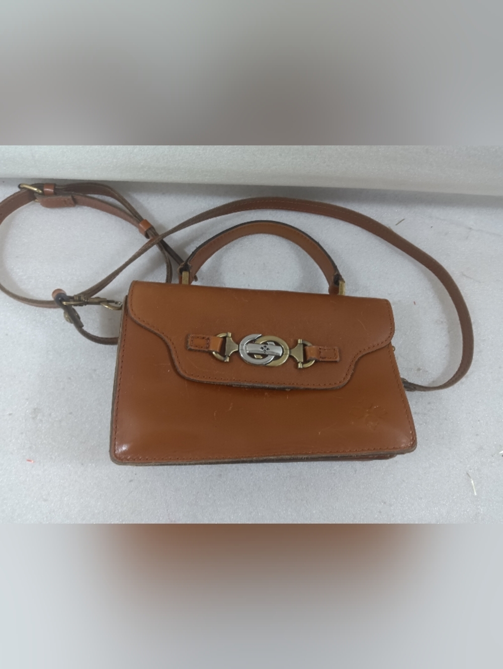 Patricia Nash Porcili Handbag Top Handle Crossbody Leather Heritage Collection
